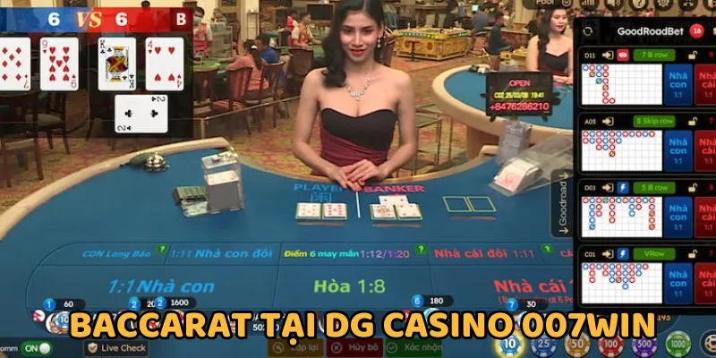 DG Casino 0077WIN game Baccarat xanh chín